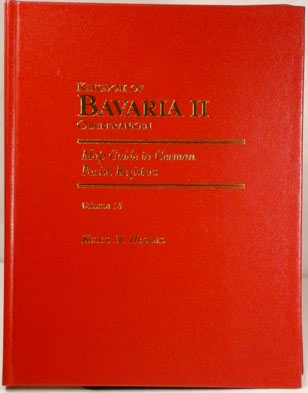 Map Guide to German Parish Registers - Vol 15 - Bavaria II - RB Oberfranken - HARDBOUND