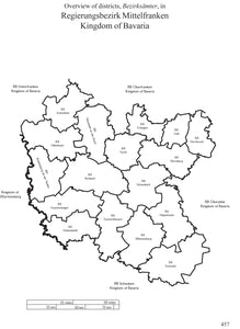 Map Guide to German Parish Registers - Vol 16 - Bavaria III - RB Mittelfranken - PDF eBook