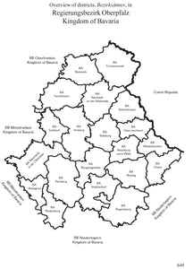 Map Guide to German Parish Registers - Vol 17 - Bavaria IV - RB Oberpfalz - PDF eBook