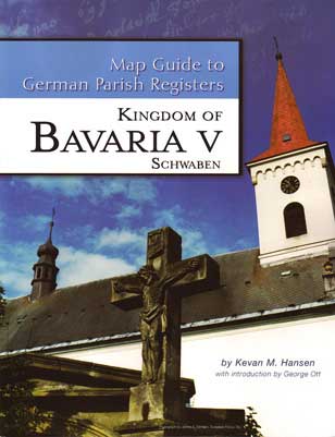 Map Guide to German Parish Registers - Vol 18 - Bavaria V - RB Schwaben - SOFTBOUND