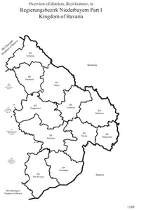 Map Guide to German Parish Registers - Vol 19 - Bavaria VI - RB Niederbayern I - SOFTBOUND