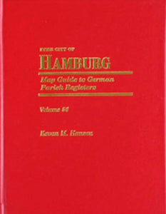 Map Guide to German Parish Registers - Vol. 56 - Free City of Hamburg - HARDBOUND