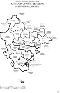 Map Guide to German Parish Registers - Vol. 7 - Württemberg III - Schwarzwaldkreis - SOFTBOUND