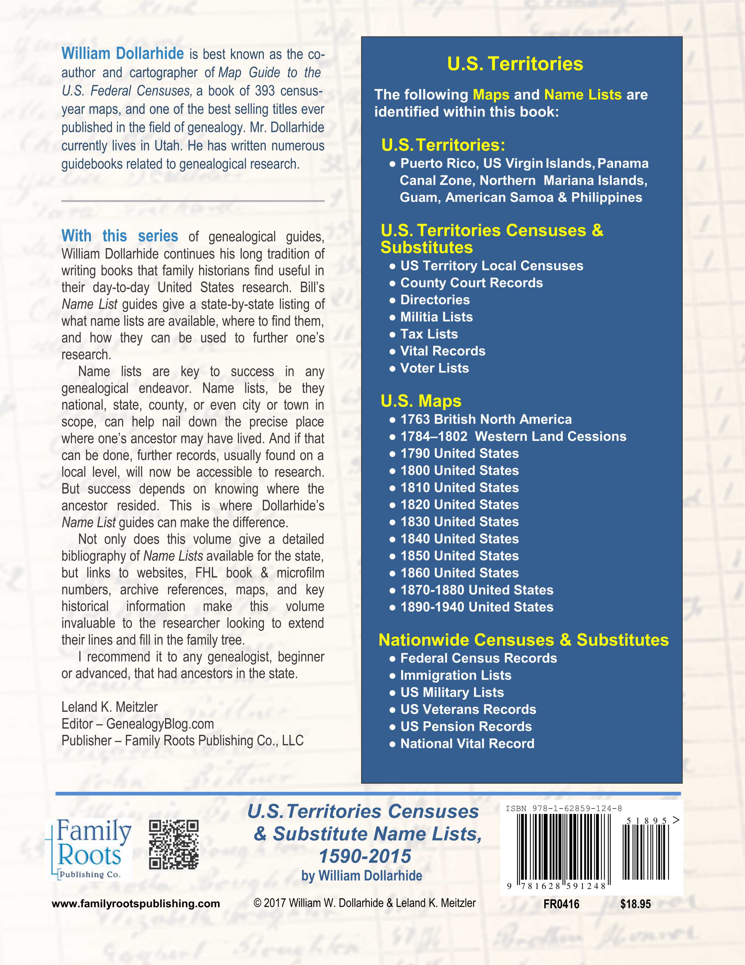 U.S. Territories Censuses & Substitute Name Lists 1590-2015 - SOFTBOUND