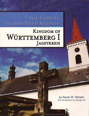 Map Guide to German Parish Registers, Württemberg I - Jagstkreis- Vol. 5 - DAMAGED