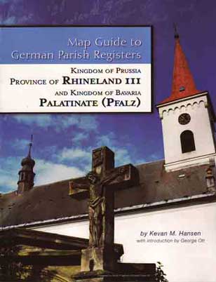 Map Guide to German Parish Registers, Rhineland III, RB Trier & The Pfalz (Palatinate) - Vol. 13 - DAMAGED