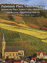 Palatinate Place Name Indexes: Identifying Place Names Using Alphabetical And Reverse Alphabetical Indexes - Germany