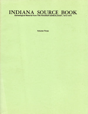 Indiana Source Book Vol. 3